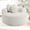 beige, variant on Round Sofa Bed with Memory Foam Sectional Couches for Living Room, Cloud Couch with three pillows, Brown