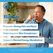 Doctors Best Biotin, Non-GMO, Vegan, Gluten Free, Supports Hair, Skin, Nails, 10,000 mcg, 120 Veggie Caps