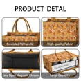 thumbnail image 4 of Large Capacity Tote Bag,Orange Leaf Sunflower Pattern Handbag Fashion Luxury Tote Bag,15.7"x13"x 5.1" Inches,Laptop Compatible, 4 of 6