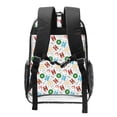 thumbnail image 2 of Honeii Christmas Hohoho 1 Print Clear Backpack Heavy Duty Transparent Bag 17" See Through BookBag for Women Men Adults Work Festival Sports Travel, 2 of 7