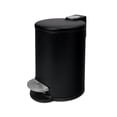 thumbnail image 1 of Bote De Basura Pequeño Acento de 3L Basurero Para Baño Con Pedal Acero Inoxidable Tapa Suave Negro, 1 of 10