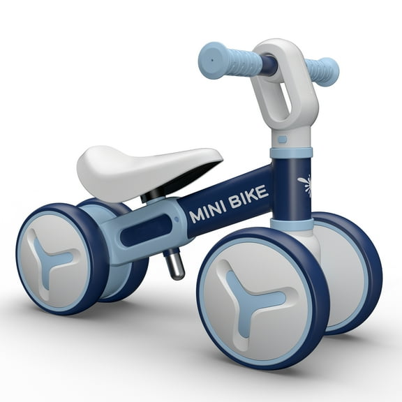 Wdmiya Baby Balance Bike, for 1 Year Old Gifts Boys Girls, Seat Adjustable Toddler Bike ToysοΌToddler Walker with 4 Wheels, Best 1st Birthday Gift Infant Bicycle, Blue