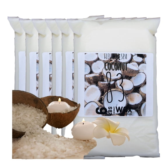 Coconut 83 Candle Wax - 6lbs/36lbs Candle Making Wax - All Natural/Made In USA 6lbs - Crafting & Candles