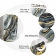 thumbnail image 3 of Abstract Art Marble Texture Shower Curtain, 48" x 72", Gold Black Grey Gradient Modern Art Waterproof Bathroom Curtain Washable Shower Curtain Set with 12 Hooks, 3 of 6