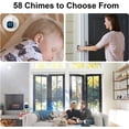 thumbnail image 2 of Bitiwend Electric Wireless Doorbell Kit, 58 Melodies, 1 Push Button, Plug-in 2 Receivers, Black, 2 of 10