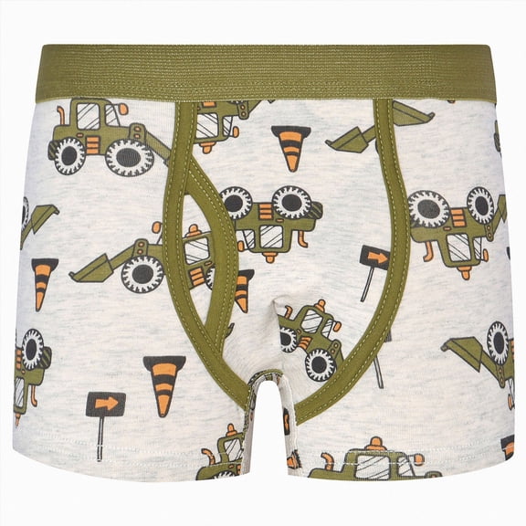 Kogui Boys Boxer Briefs Boys' Boxer Briefs, Toddler Print Underwear, Soft and Breathable 1 Pack 4T 5T (Silver,4-5 Years)
