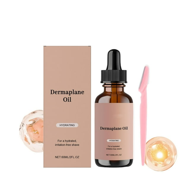 QIPOPIQ Huile Hydratante, Huile de Rasage pour le Visage pour Femmes - pour le Visage pour Rasage de Près, avec Huile de jojoba, Vitamine E, Pépins de Raisin et argan