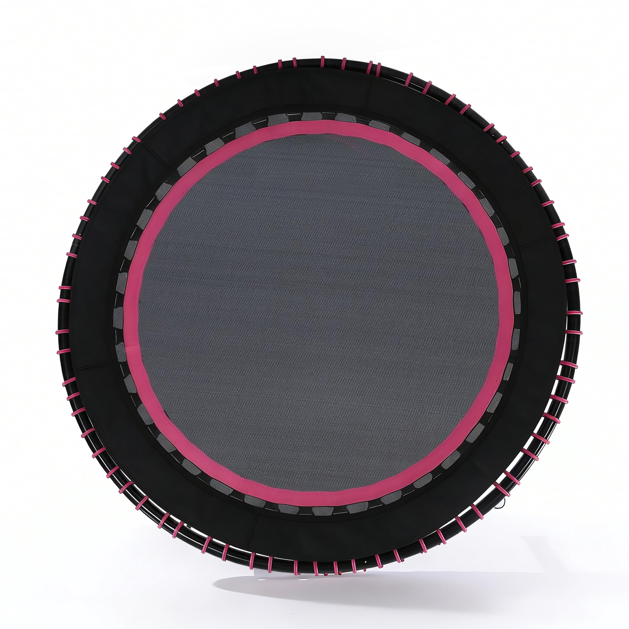48 Inch Springless Mini Fitness Trampoline, Quiet Safe Exercise Rebounder, 450LBS Capacity Cardio Trainer for Indoor Outdoor Family Workout