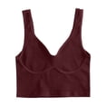 thumbnail image 5 of Tank Tops for Women Camisole Ribbed Athletic Racerback Lightweight Wicking Activewear Going Out Cami Top, 5 of 5