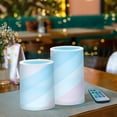 thumbnail image 3 of Yayeee Flameless Candles with Remote Flickering Battery Operated Multi Color Changing, Blue Gradient, 3 of 7
