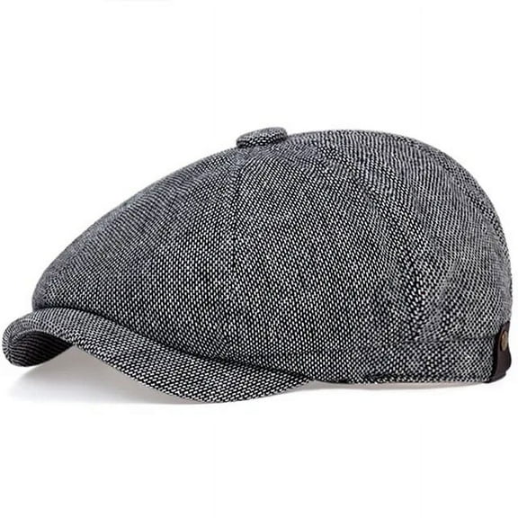 SikaFu new Unisex Autumn Winter Newsboy Caps Men And Women Warm Tweed Octagonal Hat For Male Detective Hats Retro Flat Caps