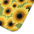 thumbnail image 5 of Bright Floral Dish Drying Pad with Sunflowers Microfiber Kitchen Mat Absorbent Foldable Rack Drainer 16x18 Inch, 5 of 7