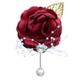 thumbnail image 2 of HEVIRGO Rose Wrist Corsage Boutonniere Fine Workmanship Rhinestone Corsage Elegant Wedding Flower Accessories, 2 of 8