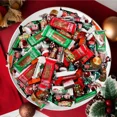 thumbnail image 3 of Christmas Choco Candy Mix - HERSHEY'S Special Dark NUGGETS, Hershey's Kisses and Milk Chocolate Santa's Bars, Reese's Cups, Nutcrackers Reese's, Kit Kat, 3 Pound Bag, 3 of 5