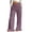Purple, variant on SAWOBUUN Womens Linen Wide Leg Pants Drawstring Ruffle Hem Palazzo Trousers Casual Loose Fit Summer Beach Pants