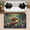 Multicolour 3, variant on CURLYOOT Farmhouse Highland Cow Flower Plant Area Rug 3x5 Ft Rugs for Entryway Entrance Kitchen, Washable Non Slip Indoor Floor Carpet for Bedroom Living Room