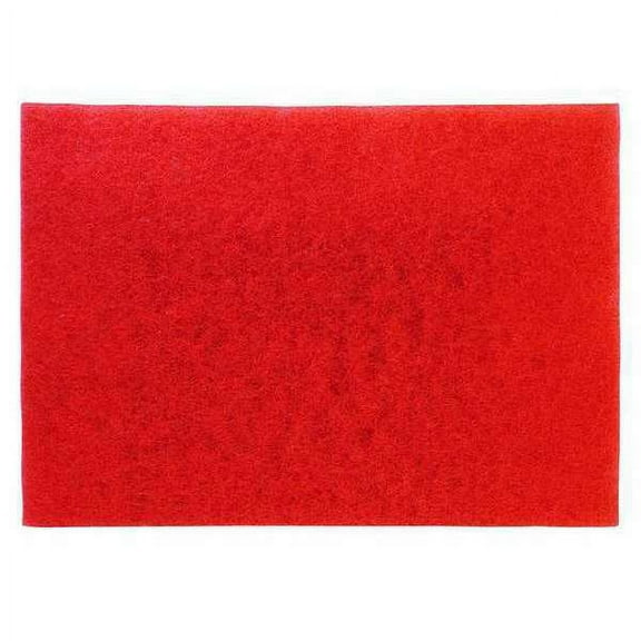 1Pack 3M 5100 Buffing Pad, 12 In x 18 In, Red, PK5