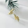 thumbnail image 5 of K-KED Real 925 Sterling Solid Silver/Golden Leaves Ear Cuffs Pair no piecing-Silver, 5 of 6