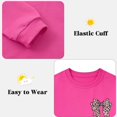 thumbnail image 4 of Aideaone Girls Sweatshirt Crewneck Long Sleeve Casual Graphic Pullover Tops for Kids 7-14 Years, 4 of 6