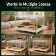thumbnail image 5 of 27.5 x 16.9 x 15.9 Inch Clear Reptile Terrarium, Foldable Acrylic Reptile Enclosure with Front Access Door & Ventilation, Habitat for Lizards, Geckos, Snakes, Tree Frogs, 5 of 9