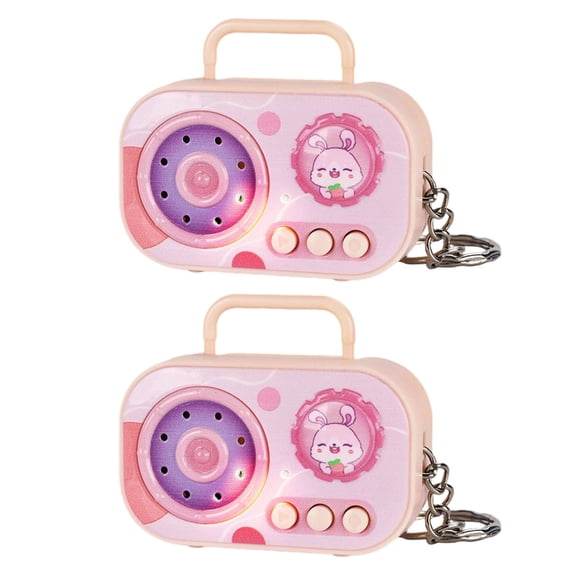 Vintage Style Mini Voice Recorder Keychain Toy Novelty Portable Retro Sound Gift For Kids Adults