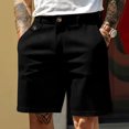 thumbnail image 2 of MYAOYI Men's Dressy Casual Shorts Flat Front Stretch Business Office Summer Work Shorts, 2 of 5