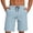 Light Blue, variant on Bosfbaoi Mens Shorts Lightweight Quick-Dry Athletic Shorts Elastic Waist Drawstring Vacation Beach Shorts with Back Pocket