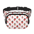 thumbnail image 1 of Balery Hand Drawn Strawberry Mochila Cinturón para Mujeres y Hombres, Bolsa de Cintura Impermeable de Doble Capa con Correa, 1 of 4