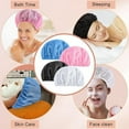 thumbnail image 6 of QZS 4Pack Mesh Sleep Caps,Cotton Bath Caps for Ladies,Durable Multi-color Women Net Plopping Bonnets for Spa,Hair Nets for Sleeping,Washing Face, 6 of 6