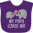 thumbnail image 3 of Inktastic My Papa Grandpa Loves Me Boys or Girls Baby Bib, 3 of 4