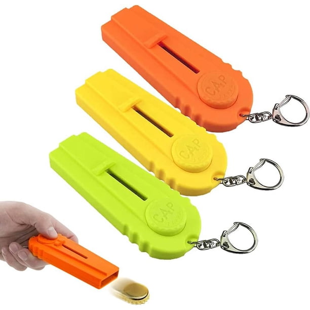 Catapulta abridor de botellas, lanzador de abridor de botellas de 3 piezas, lanza de cápsula abridor de botellas, pistola abridor de botellas, abridor de botellas de cerveza, juguetes para fiest