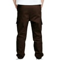 thumbnail image 6 of dazeni Big Boys School Uniform Pants Kids Dress Slacks Pants Elastic Classic Trousers with Pockets Brown, 6 of 6