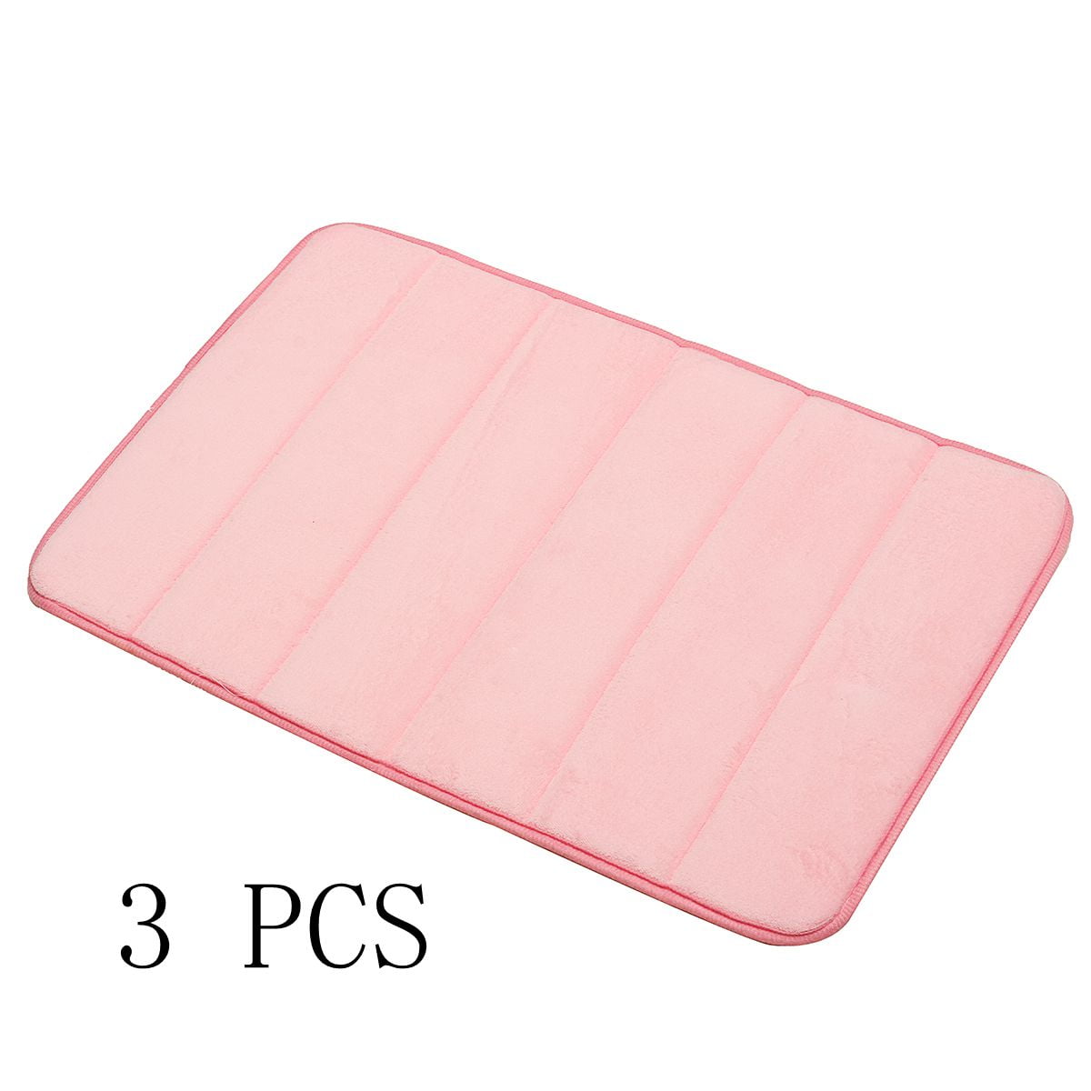 Memory Foam Bath Mat Coral Velvet Super Water Absorbent Polyster Soft