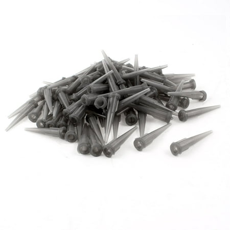 

Unique Bargains 100 Pcs Gray Plastic Tapered Pinhead Glue Liquid Dispenser Needles 16GA