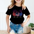thumbnail image 2 of TIEVOSA Kid Independence Day Theme Fashion Part Print Short Sleeve Round Neck T Shirt for 12-13 Years, 2 of 6
