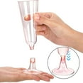 thumbnail image 4 of Copas de champán de plástico, paquete de 40 copas de champán rosas, copas de mimosa de plástico transparente, copas de acrílico desechables para brindar en bodas, accesorios de bar para fiestas,, 4 of 5