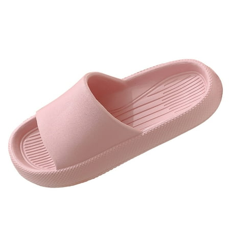 

Cloud Slides for Women House Slippers for Women and Men Soft Cloud Womens Open Toe Slippers Slides Easy Clean Fuzzy Slippers Women Thick Sole Non Slip Pillow Slippers