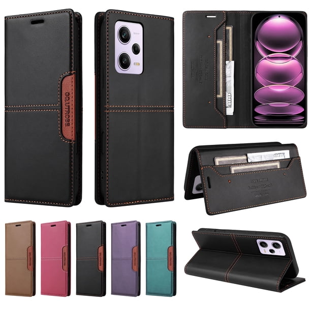 Funda Cartera GANGXUN para Xiaomi Redmi Note 12 Pro 5G– Ranuras para Tarjetas, Bloqueo RFID