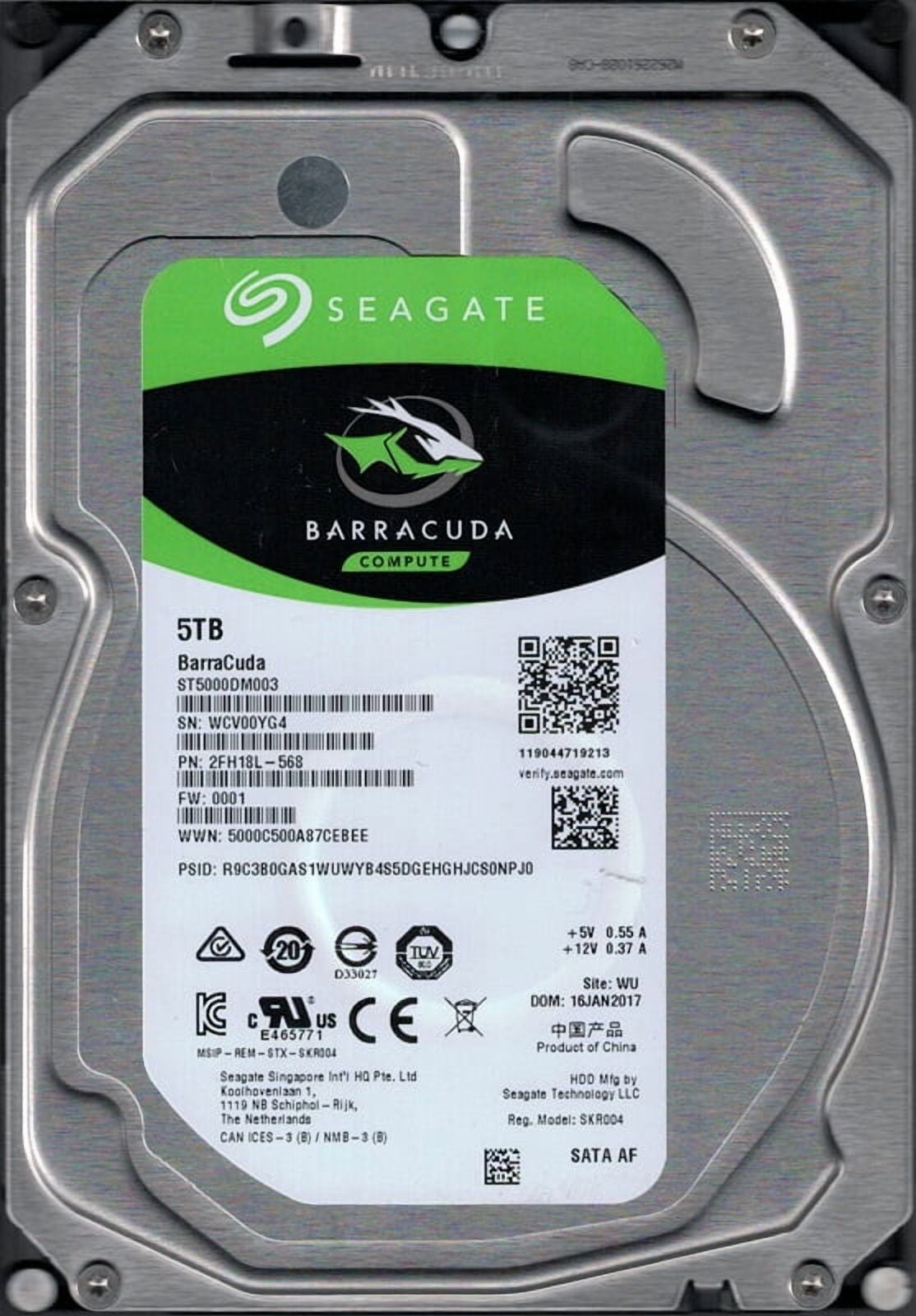 Seagate Barracuda 3TB HDD ST3000DM008（23 ST3000DM008 P/N: 2DM166-302 F/W: CC26 TK Z50 Seagate 3TB - Walmart.com