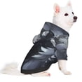 thumbnail image 2 of Fotbe Elegant Feathered Floral Wings Sudadera con Estampado para Perros Pequeños – Suéter con Capucha para Mascotas, Tela Suave de Forro Polar con Bolsillo-X-Large, 2 of 7