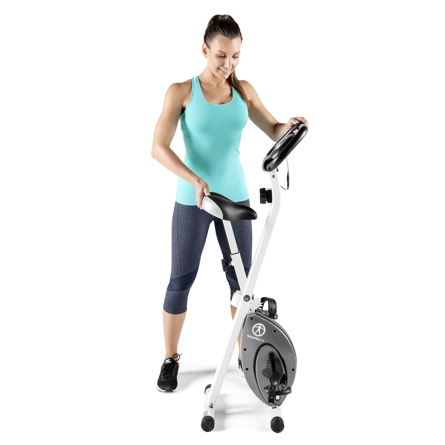 Marcy Foldable Exercise Bike Compact Cycling NS-652 - image 4 of 8