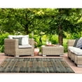 thumbnail image 4 of Liora Manne Marina Tribal Stripe Indoor Outdoor Area Rug Black, 4 of 5