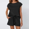 thumbnail image 6 of Scacto Women's Summer 2-Piece Set, Sleeveless Top & Drawstring Shorts Sweatsuits, Casual Loungewear with Pockets, 6 of 6