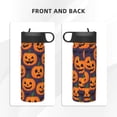 thumbnail image 3 of 18oz Thermal Space Pot With Straw Stainless Steel Thermos Cup Double Insulation For Outdoor Sports Commuting Camping Jack-O'-Lantern Halloween Pattern, 3 of 8