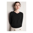 thumbnail image 3 of Sueter De Mujer Moda Sweater Dama Cuello V Abrigo Ligero LOLE  Sueter, 3 of 7