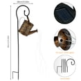 thumbnail image 6 of Protoiya Solar Watering Can Light, Star Shower Garden Art Lights, Waterproof Waterfall LED String, Fairy Lights with Bracket, Outdoor Hanging Solar Lights Metal Retro Decor for Pathway Patio Yard, 6 of 8