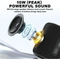 thumbnail image 4 of IPX6 Waterproof Bluetooth Speakers Portable Speakers Bluetooth Wireless 15H Playing Time 360°Stereo Sound,TWS Paring with Bass Dual Pairing for Outdoor Travel，Gift Ideas, 4 of 11