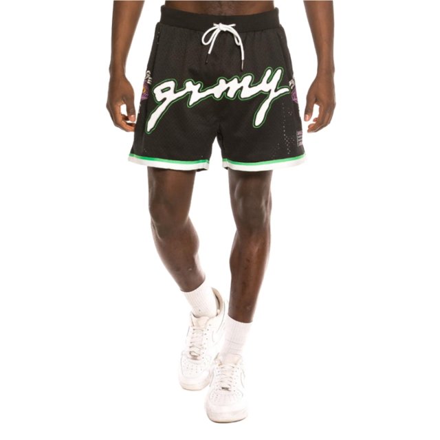 Short Grimey "Strange Fruit" Mesh Black Unisex negro L Grimey GPSS142-BLK