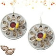 thumbnail image 5 of PEIBang Oyster Christmas Ornaments Xmas Tree Decorations,Round Christmas Seafood Ornament Hanging Pendant for Tree Home Party Decor, 5 of 9