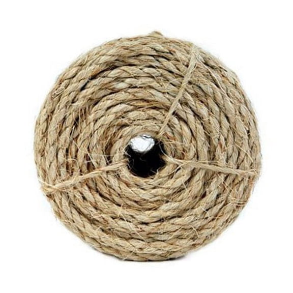 koch industries twisted sisal rope, 1/2 inch by 50 feet, natural, coil